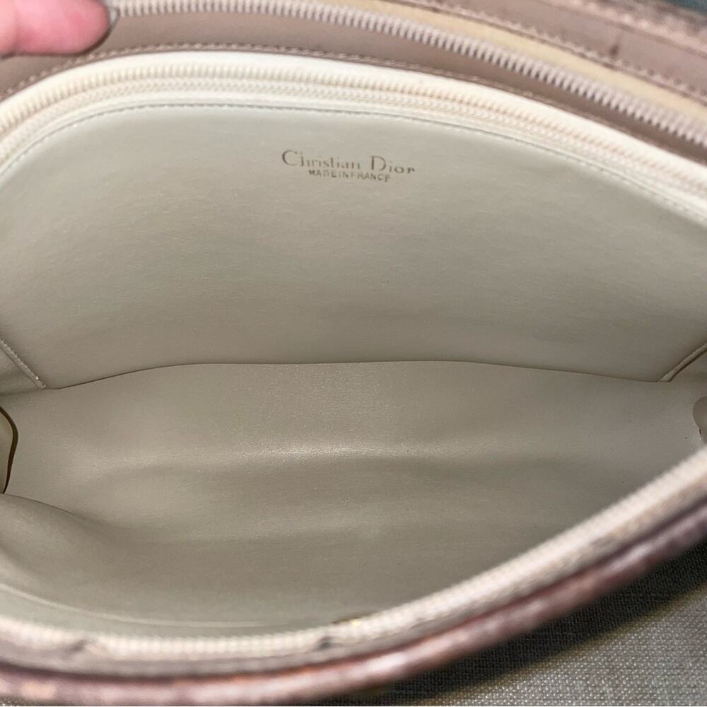 DIOR Christian Dior Taupe / Light Brown Suede Leather Shoulder Bag - Picture 5 of 16